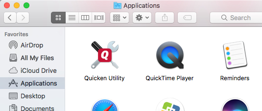what version of osx do you need for quicken 2017